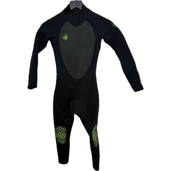 Body Glove JUNIOR PRO 3 BACK ZIP FULLSUIT 3/2MM Full Wetsuit - BLACK Size 8 - Picture 1 of 9
